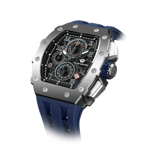 Elemental Series – Takvim Fonksiyonlu Çelik Saat TB8204Q-34(Silver&Black&Blue)