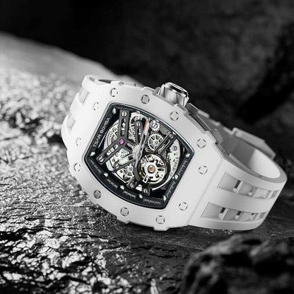 Elemental Serisi – Seramik Otomatik Saat TB8208C-05 (Beyaz)