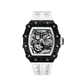 Elemental Serisi – Karbon Fiber Otomatik Saat TB8208CF-10 (Beyaz&Siyah)
