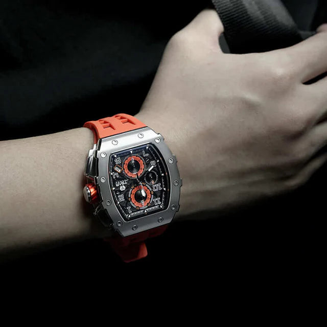 Elemental Series – Takvim Fonksiyonlu Çelik Saat TB8204Q-32 (Silver&Turuncu)
