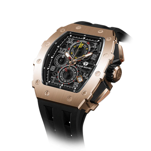 Elemental Series – Takvim Fonksiyonlu Çelik Saat TB8204Q-35 (RoseGold&Siyah)