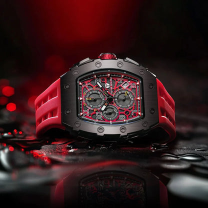Elemental Series – Takvim Fonksiyonlu Çelik Saat TB8204Q-37 (Kırmızı)