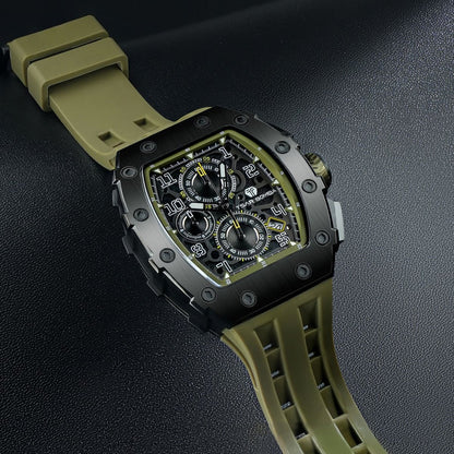 Elemental Series – Takvim Fonksiyonlu Çelik Saat TB8204Q-38 (Yeşil&Siyah)