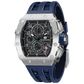 Elemental Series – Takvim Fonksiyonlu Çelik Saat TB8204Q-34(Silver&Black&Blue)