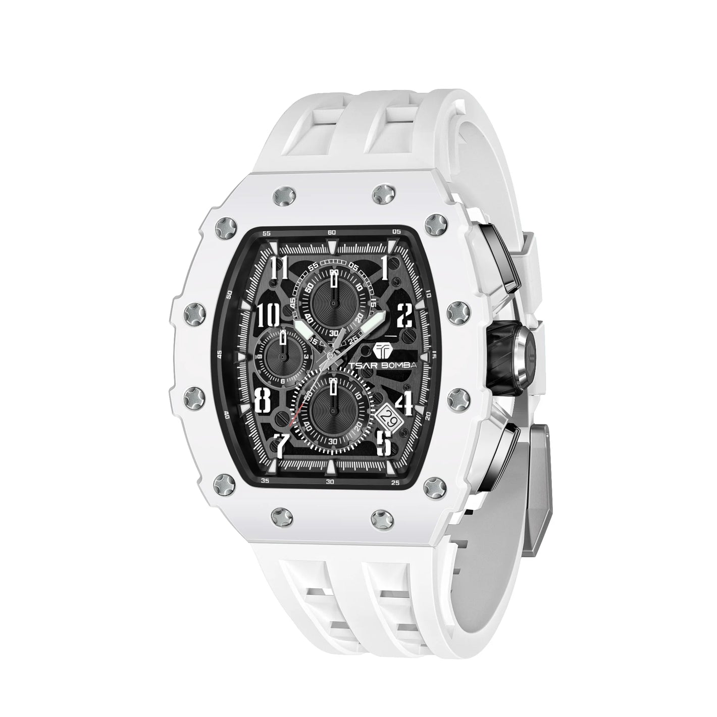 Elemental Serisi – Bio-Seramik Quartz Saat TB8204B-01 (Beyaz)