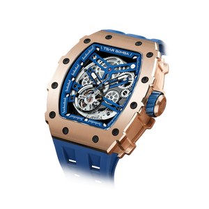 Elemental Serisi – Çelik Otomatik Saat TB8208A-08 (RoseGold&Blue&Blue)