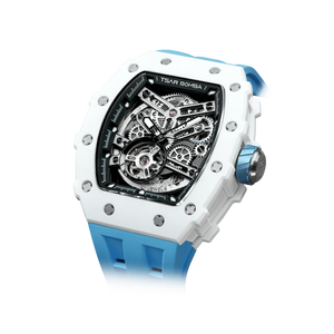 Elemental Serisi – Seramik Otomatik Saat TB8208C-06 (Beyaz&Mavi)