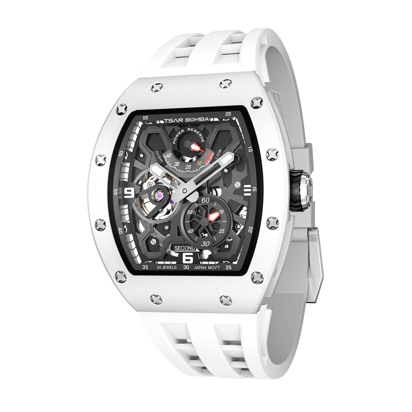 Elemental Serisi – Seramik Otomatik Saat TB8212C-01 (Beyaz)