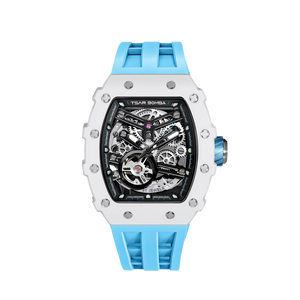 Elemental Serisi – Seramik Otomatik Saat TB8208C-06 (Beyaz&Mavi)