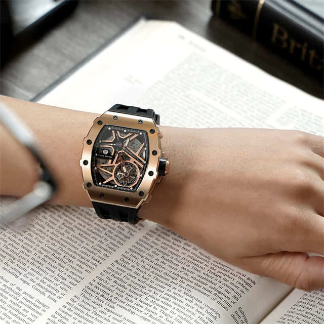 Elemental Serisi – Çelik Otomatik Saat TB8209A-05 (RoseGold&Rosegold&Black)