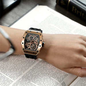 Elemental Serisi – Çelik Otomatik Saat TB8209A-05 (RoseGold&Rosegold&Black)