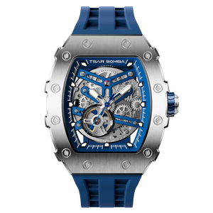 Elemental Serisi – Çelik Otomatik Saat TB8208A-11 (Silver&Blue&Blue))