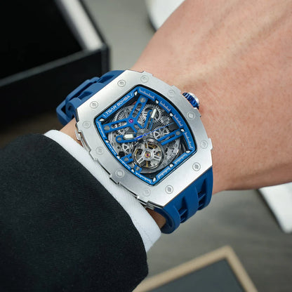 Elemental Serisi – Çelik Otomatik Saat TB8208A-11 (Silver&Blue&Blue))