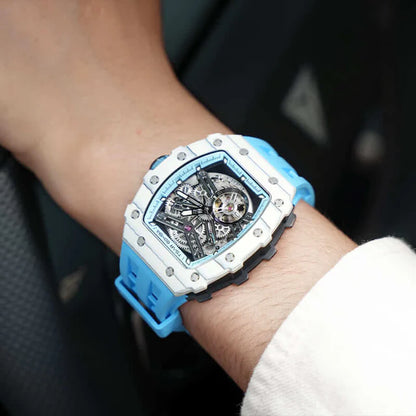 Elemental Serisi – Karbon Fiber Otomatik Saat TB8208CF-06 (Mavi&Beyaz)