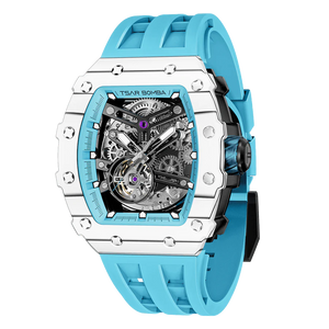 Elemental Serisi – Karbon Fiber Otomatik Saat TB8208CF-06 (Mavi&Beyaz)