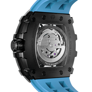 Elemental Serisi – Karbon Fiber Otomatik Saat TB8208CF-11 (Mavi&Siyah)